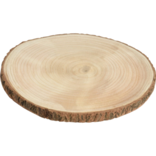 Träskiva Med Bark