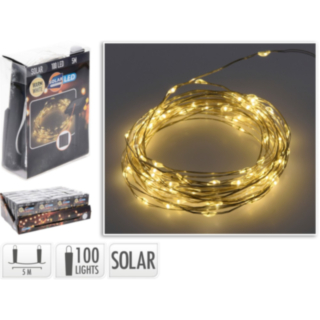 Solcellsdriven Ljusslinga Guld