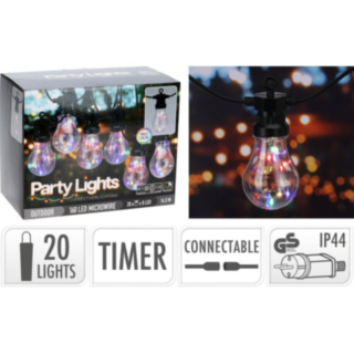 LED Party Ljusslinga Flerfärgad