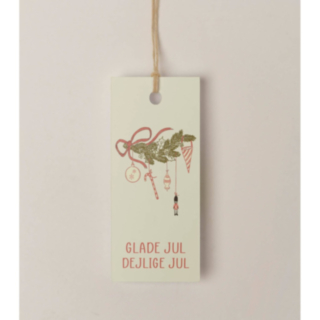 Glade Jul Dejlige Jul Hängeetikett