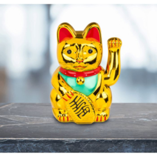 Vinkande Katt Guld