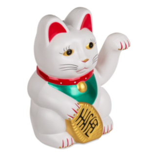 Vinkande Katt Vit