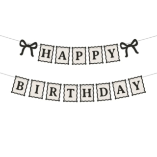 Happy Birthday rosettbanderoll