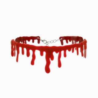 Blodig choker röd