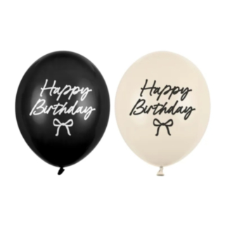 Happy Birthday Rosett Latexballonger