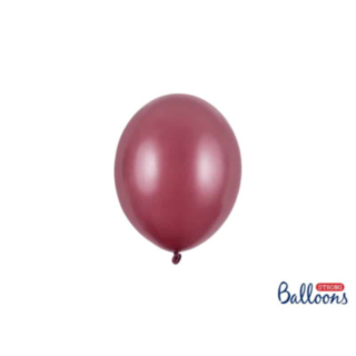 Små Ballonger Metallic Maroon