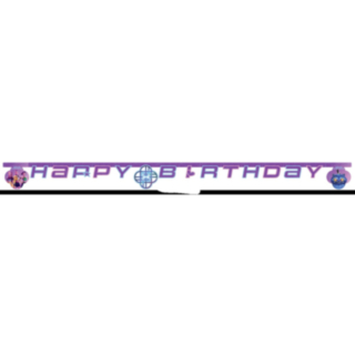 K-POP Demon Hunters® Happy Birthday Pappersbanderoll Lila
