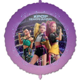 K-POP Demon Hunters® Folieballong Lila