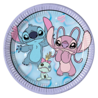 Stitch® Papperstallrikar Ljusblå