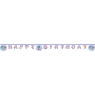 Stitch® Angel Happy Birthday Pappersgirlang