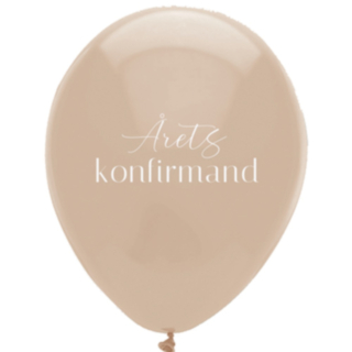 Årets Konfirmand Ballonger Beige