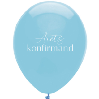 Årets Konfirmand Ballonger Ljusblå