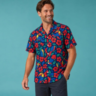 Papegøje Hawaiiskjorte
