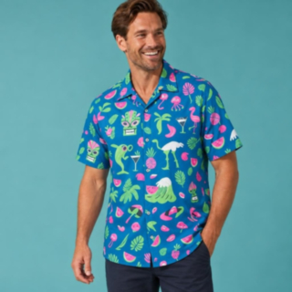 Cartoon Tiki Hawaiiskjorte