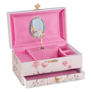 Goki® Musikskrin Med Musik Ballerina & Blommor Ljusrosa