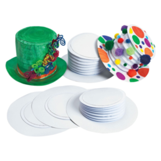 Colorations® Dekorera Själv Hög Hatt Vit 12-pack