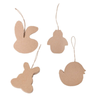 Colorations® Måla Själv Påskdekorationer 4-pack