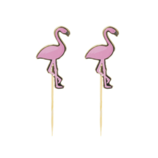 Ljusrosa flamingo drinkpinnar