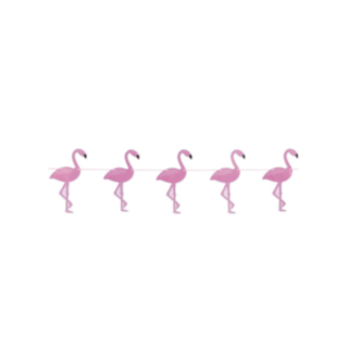 Flamingoguirlang rosa
