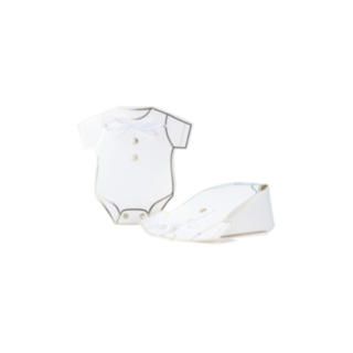 Babybody Presentaskar Vit/Guld