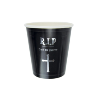 Halloween Pappmuggar Svart