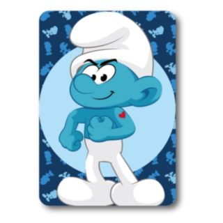 Smurfarna® Fleecefilt Blå