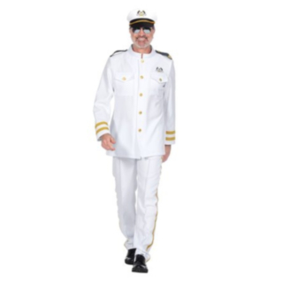 Marinofficer Maskeraddräkt Vit