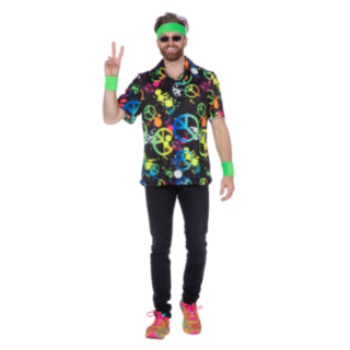 Hippieskjorta Flerfärgad
