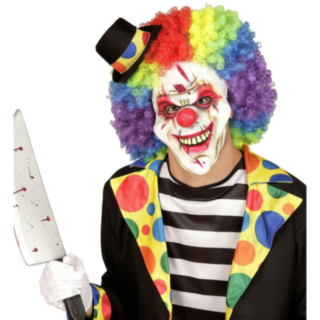 Skräckclown Halvmask