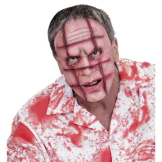 Ärrat ansikte latexmask