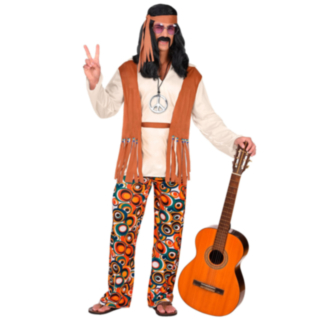 Manlig Hippie Maskeraddräkt