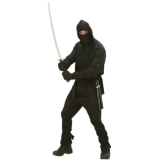 Ninja Svart Maskeraddräkt