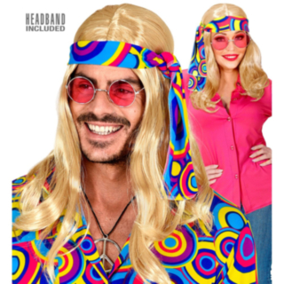 70-tals discoperuk blond med pannband