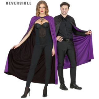 Vändbar Vampyrkappa Svart/Lila