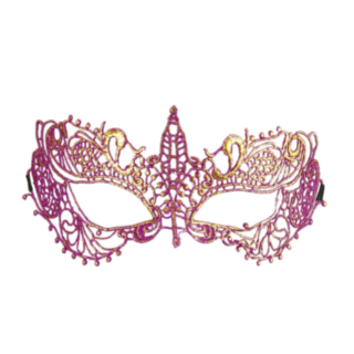 Venedig ögonmask Lila/Guld