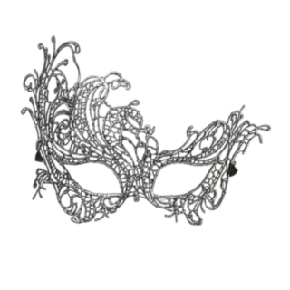 Barock ögonmask silver