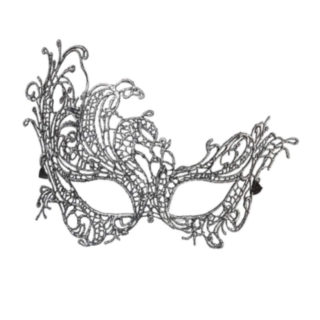 Barock ögonmask silver