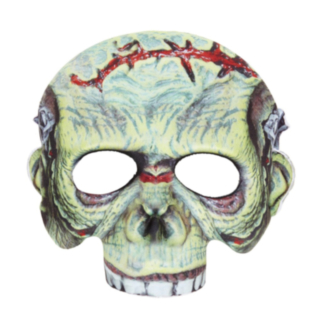 Zombiemask Grön