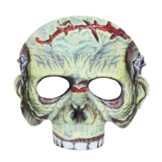 Zombiemask Grön
