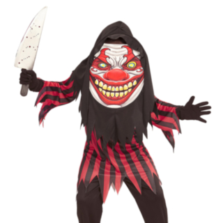 Läskig Clown Barndräkt