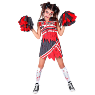 Död Zombie Cheerleader Barndräkt