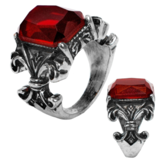 Vampyr Ædelsten Ring Rød