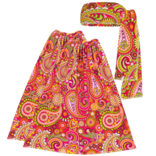 60-tals hippie tillbehörsset rosa