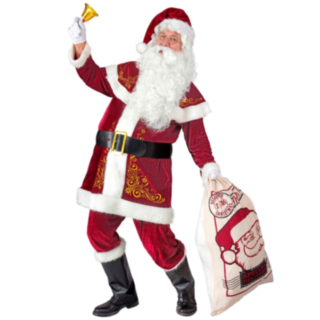 Klassisk Jultomte Maskeraddräkt Röd