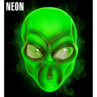 Neon Alienmask Grön