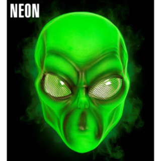 Neon Alienmask Grön