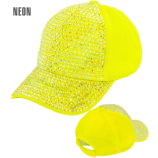 Rhinsten Kasket Neongul