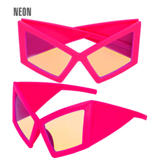 Neon Lyserøde Partybriller