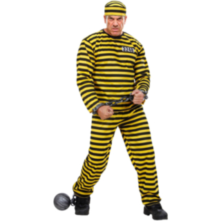 Fångdräkt Gul/Svart Dräkt