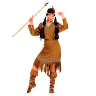 Vacker Indiankvinna Maskeraddräkt